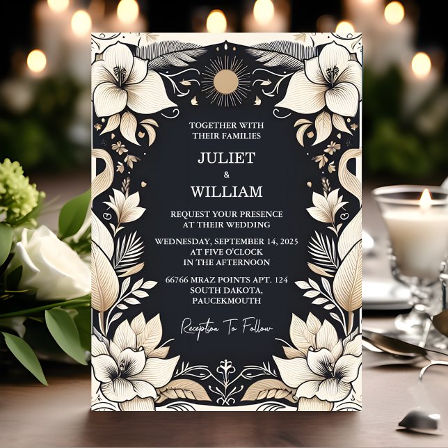 At Simple Traditional Marriage Vow Renewal Wedding Magnetic Invitation (Creator Uploaded)