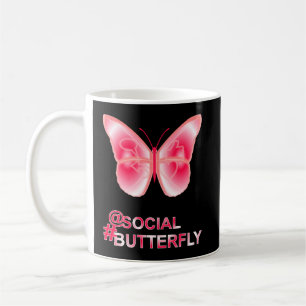 At Social Hashag Butterfly Coffee Mug