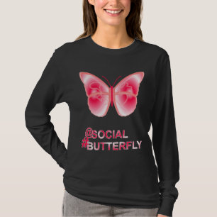 At Social Hashtag Butterfly T-Shirt