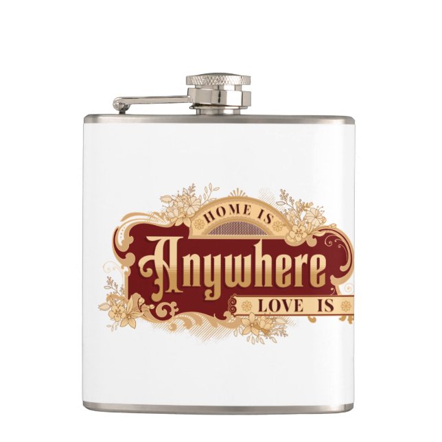 At Soi Is Anywhere Inspiration Citation Hip Flask (Front)