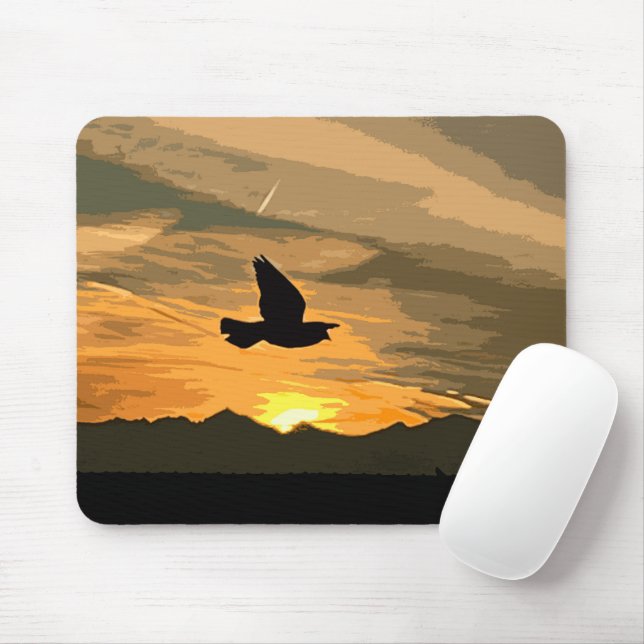 At sunrise mouse pad (With Mouse)