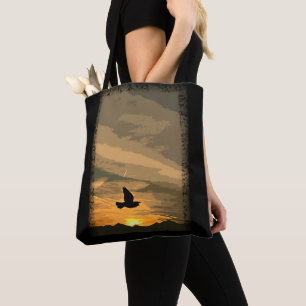 At sunrise tote bag