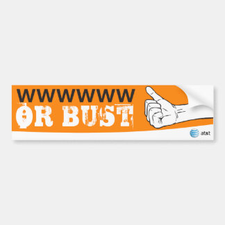 AT&T or bust sticker
