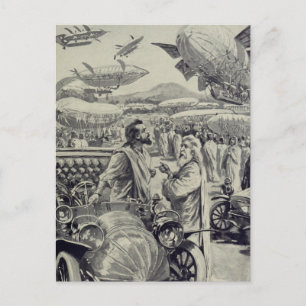 "At the Air Show"  Postcard