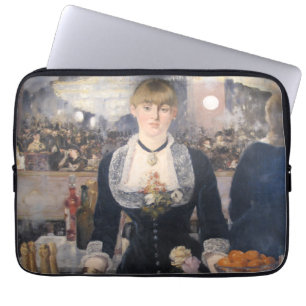 At the bar of the follies-bergere Edouard Manet  Laptop Sleeve