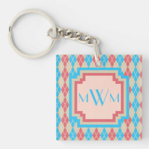 At the Beach Argyle Acrylic Keychain