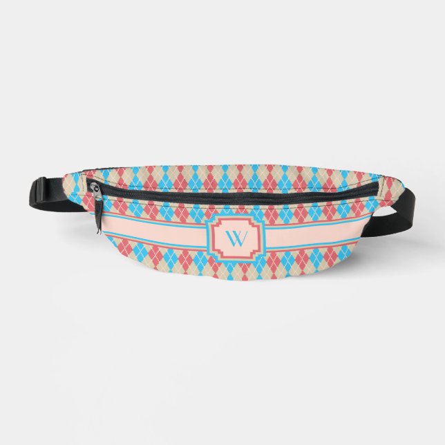 At the Beach Argyle Bum Bags (Front)