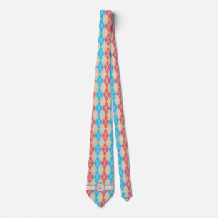 At the Beach Argyle Men's Neck Tie