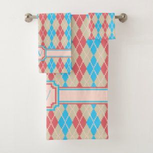 At the Beach Argyle Towel Set