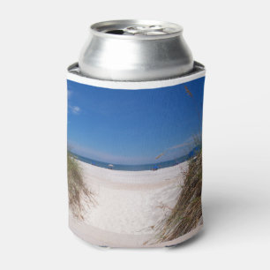 At the beach can cooler