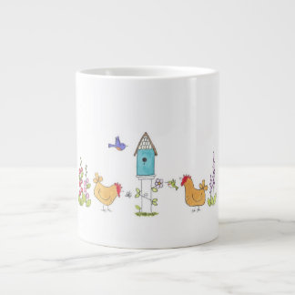 At the Birdhouse Large Coffee Mug