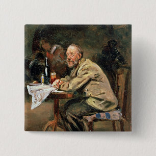 At the Bottle 15 Cm Square Badge