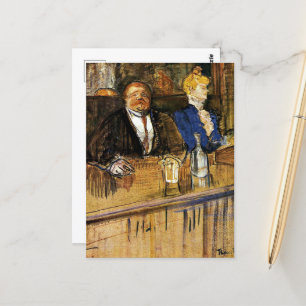 At the Cafe, the Customer and the Anaemic Cashier Postcard