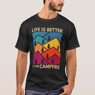 At The Campfire Camper Outdoorlife Camping T-Shirt