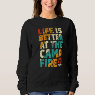 At The Campfire Camping Vitange Sweatshirt