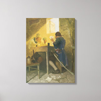 At the Cards in Cluny’s Cage by NC Wyeth Canvas Print