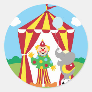At The Circus Classic Round Sticker