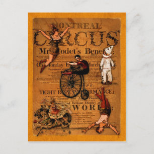 At the Circus Postcard
