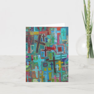At the Cross Blank Note Card