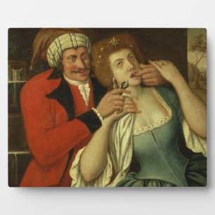 At the Dentist (oil on canvas) Plaque