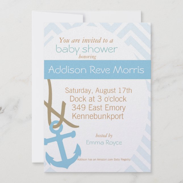At the Docks Nautical Invitation (Front)