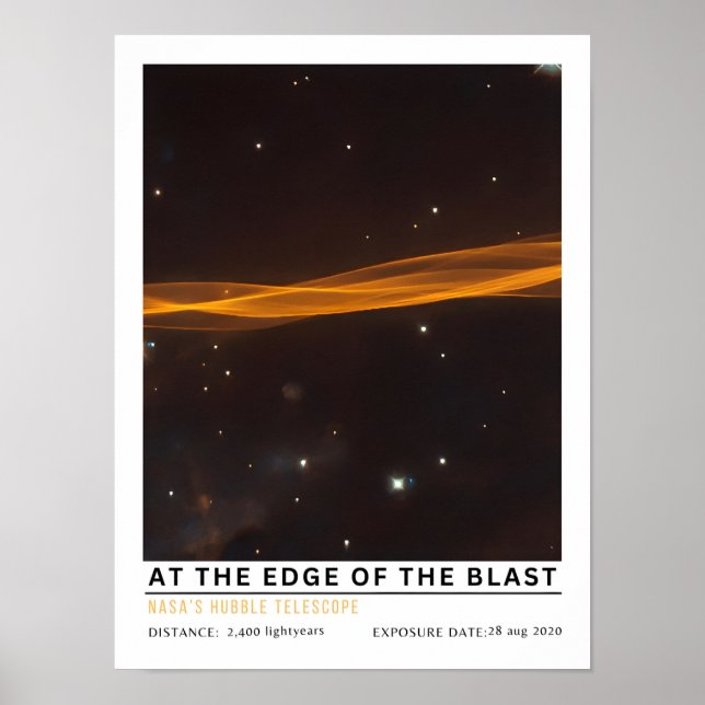 At the edge of the blast Space Education Poster (Front)