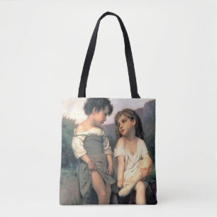 At the Edge of the Brook, Bouguereau Tote Bag