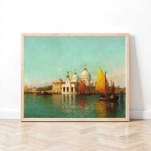 At The Entrance To The Grand Canal, Venice Poster