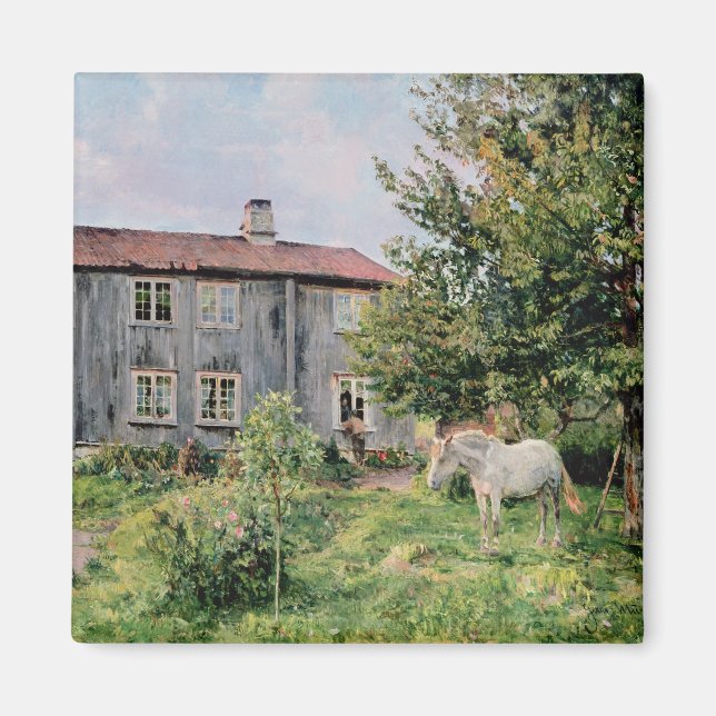 At the Farm, 1889 Magnet (Front)
