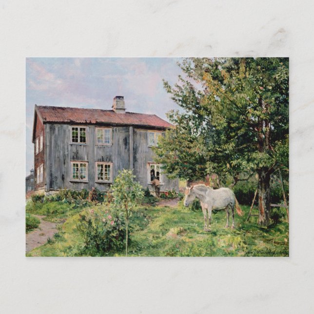 At the Farm, 1889 Postcard (Front)