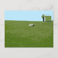 At the foot of Montauk Point Lighthouse