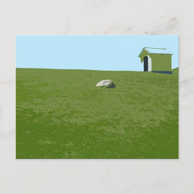 At the foot of Montauk Point Lighthouse Postcard (Front)