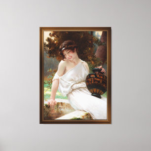 At The Fountain by Guillaume Seignac Canvas Print