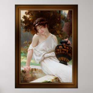 At The Fountain by Guillaume Seignac Poster