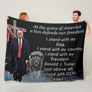 AT THE GATES of AMERICA Fleece Blanket