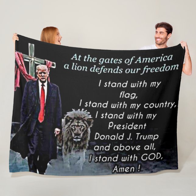 AT THE GATES of AMERICA Fleece Blanket (In Situ)