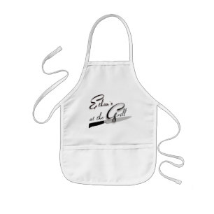 "At the Grill" Customisable Children's Chef' Apron