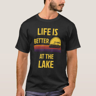 At The Lake Pontoon Boat Captain Boat Owner T-Shirt
