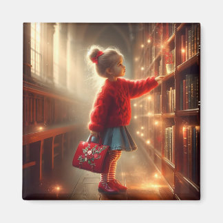 At the Library - Red Magnet