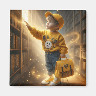 At the Library - Yellow Magnet