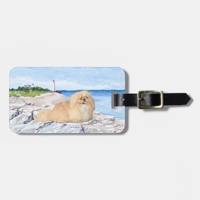 At the Lighthouse Luggage Tag (Front Horizontal)