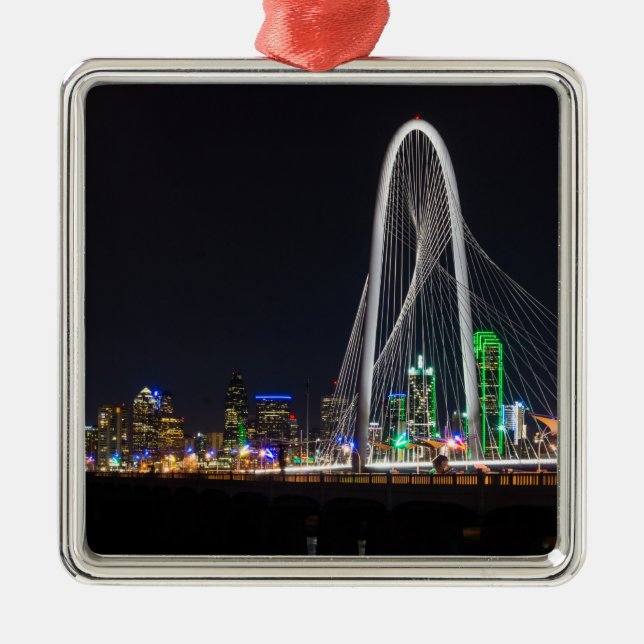 At The Margaret Hunt Hill Bridge Metal Tree Decoration (Front)
