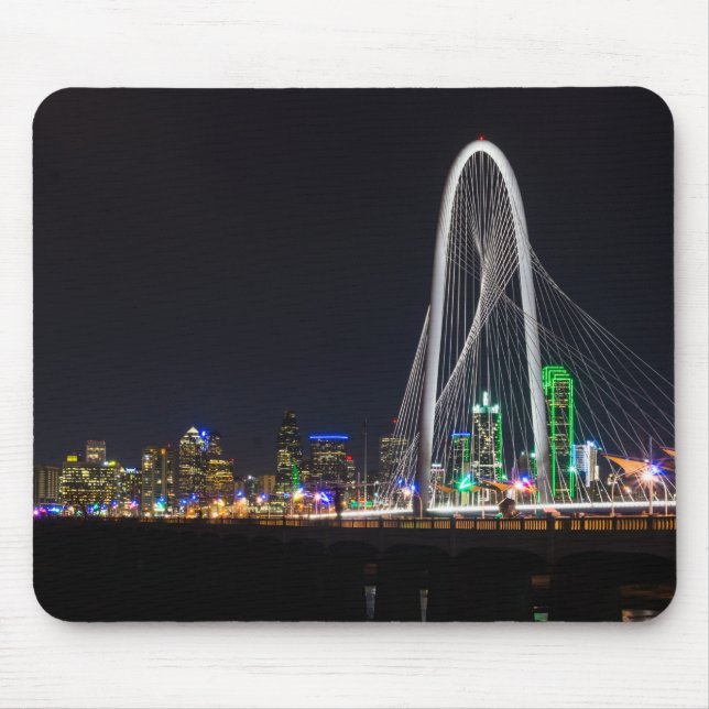 At The Margaret Hunt Hill Bridge Mouse Pad (Front)