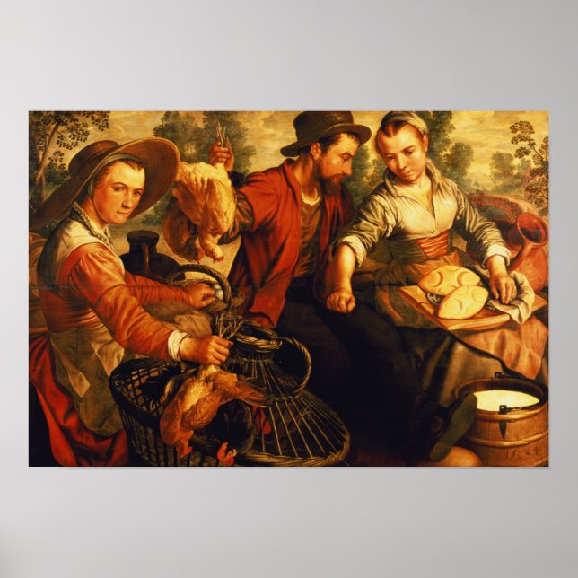 At the Market Poster (Front)