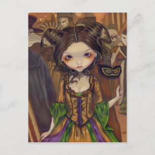 "At the Masquerade Ball" Postcard