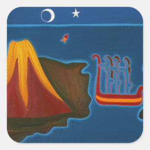 At the Messina Strait 2006 Square Sticker