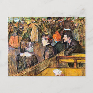 At the Moulin de la Gallette by Toulouse-Lautrec Postcard