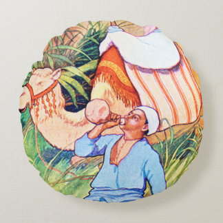 At The Oasis Round Cushion