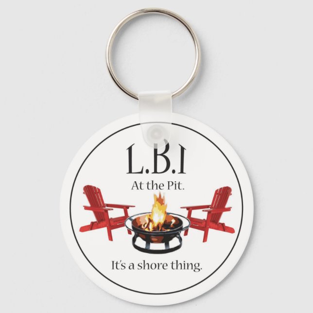 At the Pit on L.B.I Key Ring (Front)