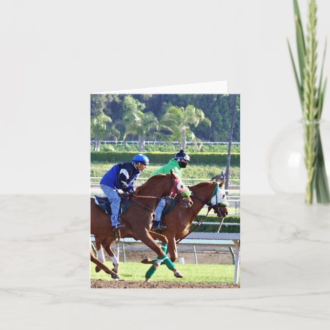 At the Races Card (Front)